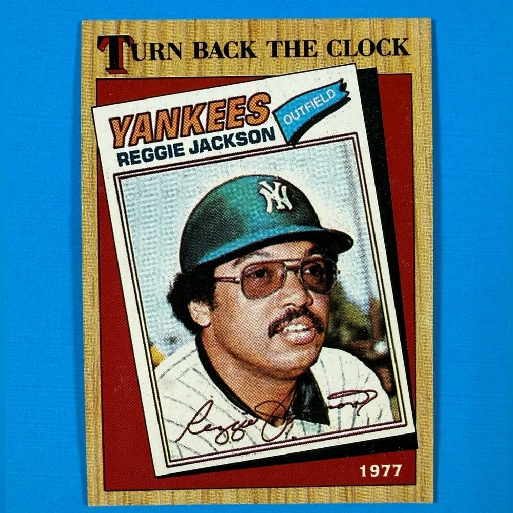 1987 Topps #312 Reggie Jackson New York Yankees Baseball Card - Picture 1 of 2